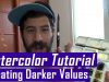 My watercolors are too bright How to get darker values Watercolor tutorial