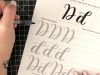 Brush Calligraphy Basics Letter Dd