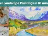 Instantly Improve Your Watercolor Landscape Paintings with this ten minute technique