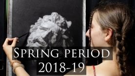 Barcelona Atelier Spring period course 2018 19 School of Art Draws paints and sculpture work