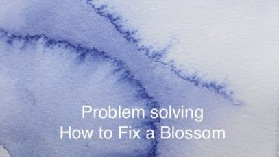 How to fix a Blossom in Watercolor