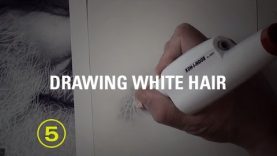 How to Draw White Hair With Pencil