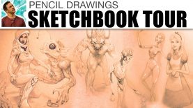 Pencil Drawings Sketchbook Tour