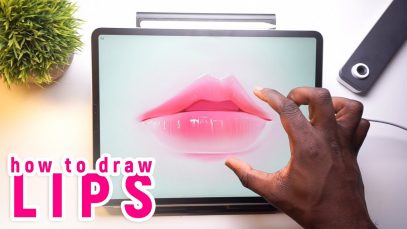 Draw amp Paint LIPS Step by Step