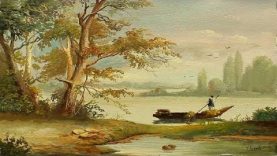Poster Color Classical Landscape Painting With Yasser Fayad