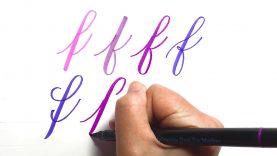 8 ways to write lowercase 39f39 in brush calligraphy