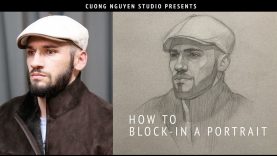 Blocking In A Portrait in 34 View