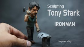 Sculpting Tony Stark Ironman Polymer clay tutorial