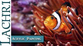 photorealistic Clownfish painting demonstration w Lachri