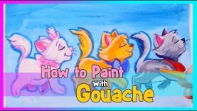 How to PAINT with GOUACHE Art Tips and Tricks with Using Gouache