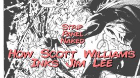 How Scott Williams Inks Jim Lee Superman Unchained Strip Panel Naked
