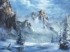 Snowy Mountain Paint with Kevin Hill artist oil painting