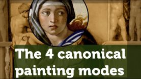The four canonical painting modes of the Renaissance sfumato unione chiaroscuro cangiante