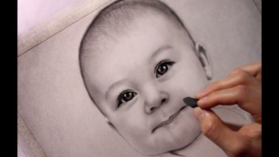 Realistic Drawing Baby Portrait Time Lapse