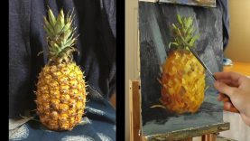 Painting a Pineapple in Oil