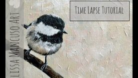Bird in Acrylic Paint Timelapse Melissa Mancuso Art