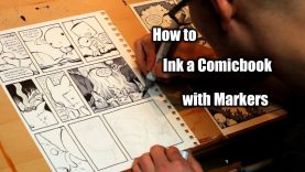 Comicbook Inking Tutorial Justin Hillgrove Imps and Monsters