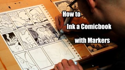 Comicbook Inking Tutorial Justin Hillgrove Imps and Monsters