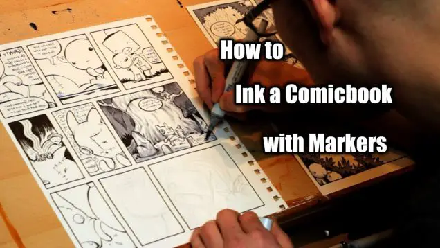 INKING comic book art with Facial Tissue - PaintingTube