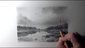 Drawing Pencil How to Draw a Landscape with a River