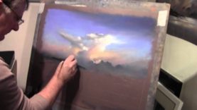 How to Pastel Demonstration Evening Sky by Les Darlow