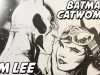 Jim Lee drawing Batman and Catwoman