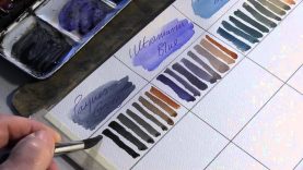 Mixing colours for watercolour painting Alek Krylow