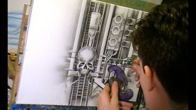 Time laps airbrush painting No. 2