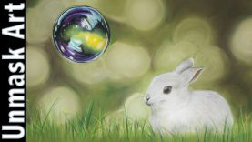 Bunny amp Bubble with Soft Pastels Drawing Time Lapse