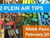 22 Tips on Plein Air Painting PAWA February Paint in 365 Painting Challenge Special Addition