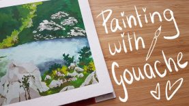 Painting a Landscape in Gouache