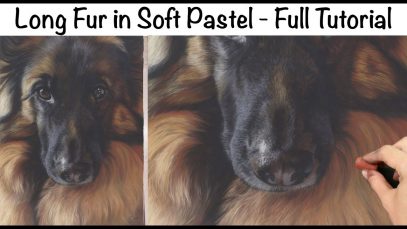 How to Paint Long Fur in Soft Pastel