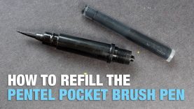 How to Refill Pentel Pocket Brush Pen Updated video