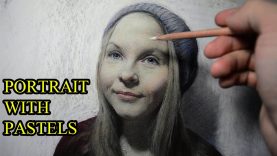 How I draw a photo realistic portrait with pastels