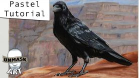 Soft Pastel Raven Painting Tutorial