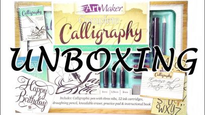 Unboxing ArtMaker Calligraphy Set meowyan