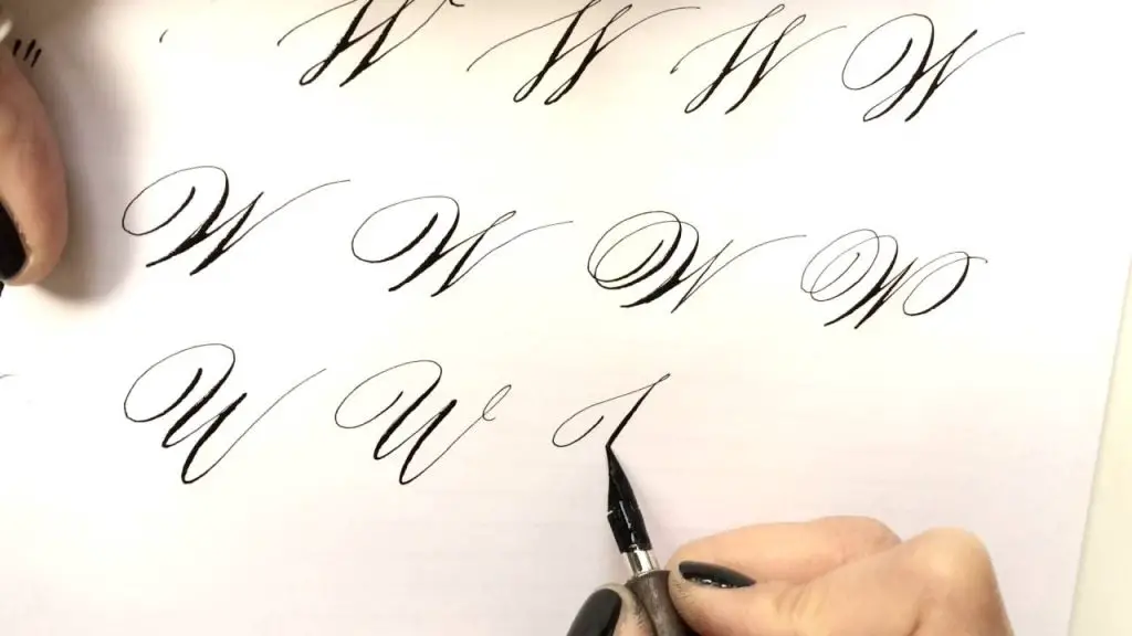 Modern calligraphy letter 