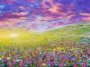 Sunset Wildflower Landscape Acrylic Painting LIVE Tutorial