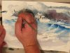 Marine paintings. Azure wave