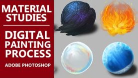 Material Studies Digital Painting in Adobe Photoshop