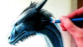 Drawing a Dragon Head Saphira from Eragon