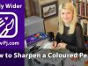 How to Sharpen a Colored Pencil and create a long super sharp tip