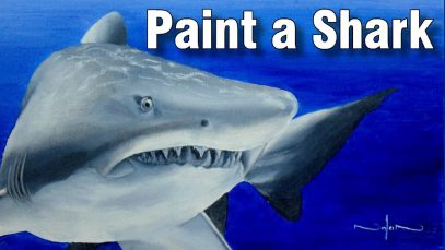 how to paint a shark in oil time lapse painting lesson