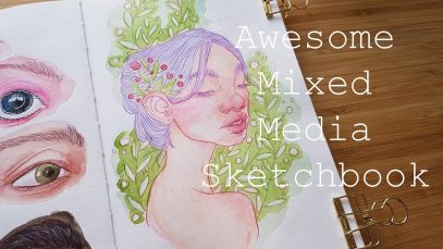 Awesome Mixed Media Sketchbook Tour