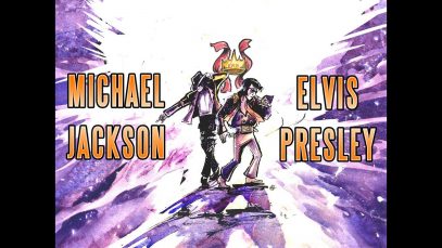 MICHAEL JACKSON vs ELVIS PRESLEY EPIC DRAWING OF HISTORY