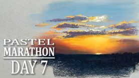 Soft Pastel Marathon Day 7 Sunset Tutorial
