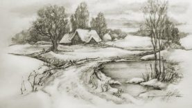 Speed Drawing Pencil Landscape Cool Drawings Tanked Studio
