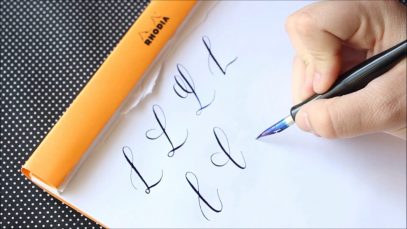 The Letter L Basic Calligraphy Tutorial