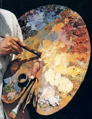 Oil painting palette
