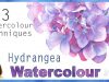 3 of my Favourite Watercolour Techniques Realistic Watercolour Hydrangea